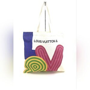 🥳 COA Louis Vuitton Multicolor Canvas Tote Bag (New) + Authentification